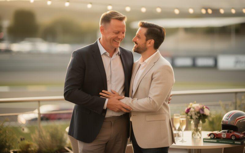 ex-formula 1 racer ralf schumacher joyfully announces his engagement to étienne bousquet-cassagne, sharing his exciting personal milestone with fans.