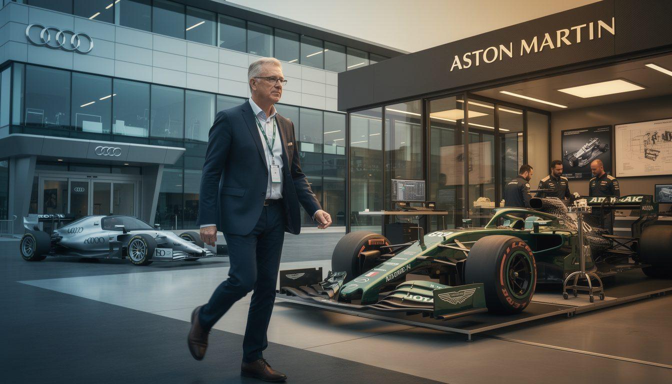 jonathan wheatley officially leaves audi to take over from adrian newey as aston martin's new lead, marking a significant leadership change in the team.
