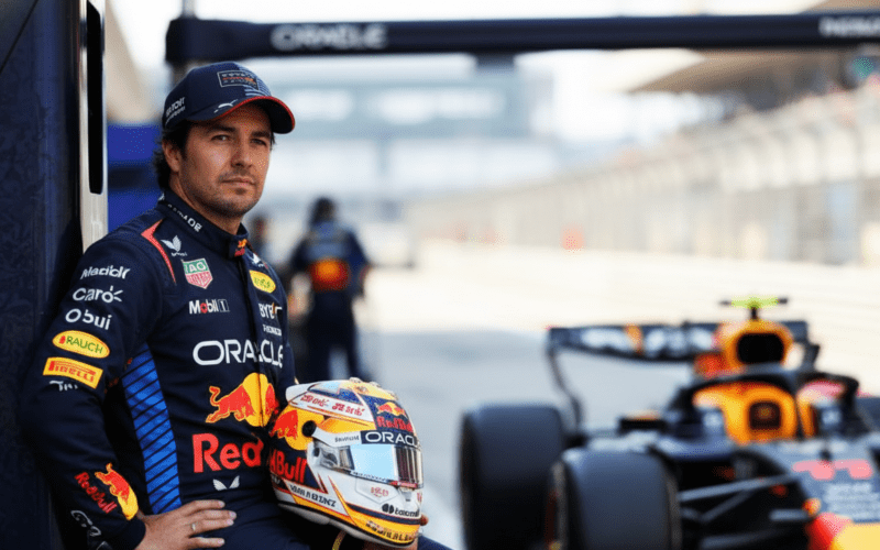 Sergio Perez on the F1 circuit