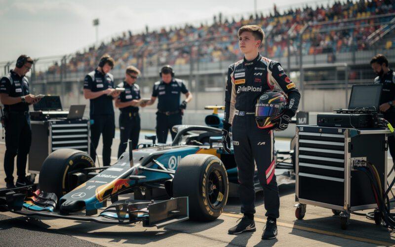 discover the journey of a promising young driver as they prepare to compete in the formula one feeder series, showcasing their rise in the world of motorsport.
