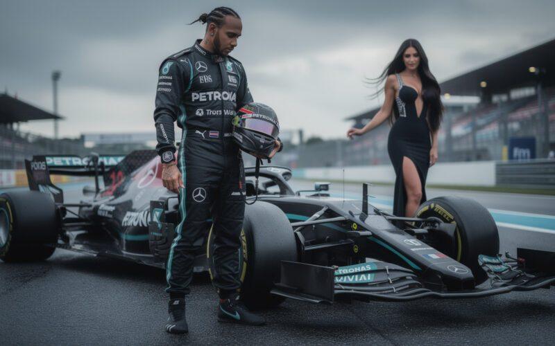 lewis hamilton is rumored to be considering leaving formula 1 amidst his high-profile relationship with kim kardashian, sparking widespread speculation about his future in the sport.
