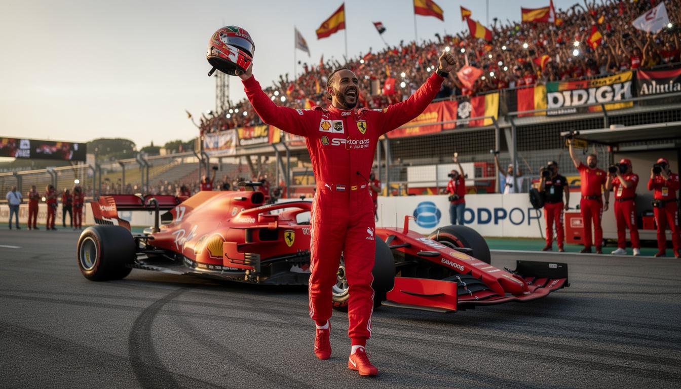 experience the joyous and humorous moments as lewis hamilton's emotional victory ignites a fun-filled wedding celebration, blending thrilling sports drama with heartfelt festivities.