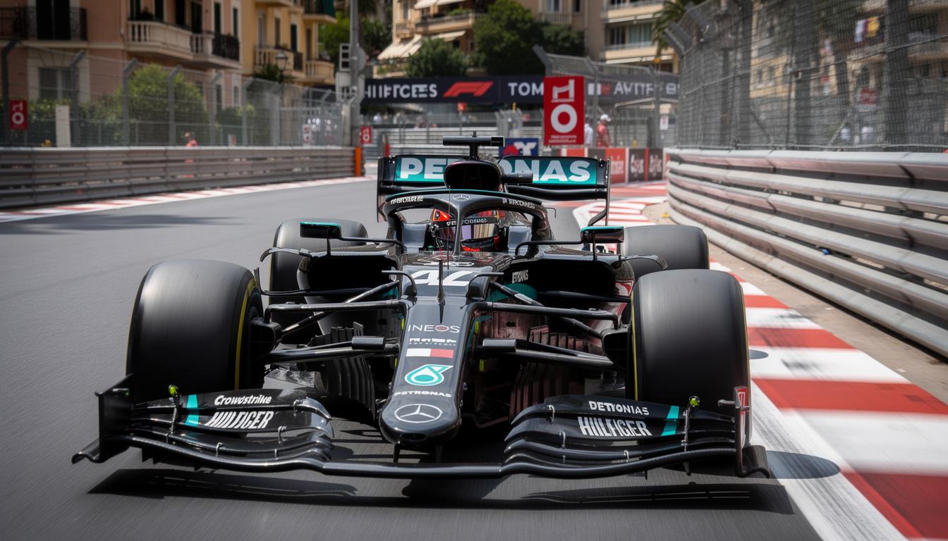 mercedes explains why they chose not to challenge george russell's penalties during the monaco grand prix, detailing their strategic and regulatory considerations.