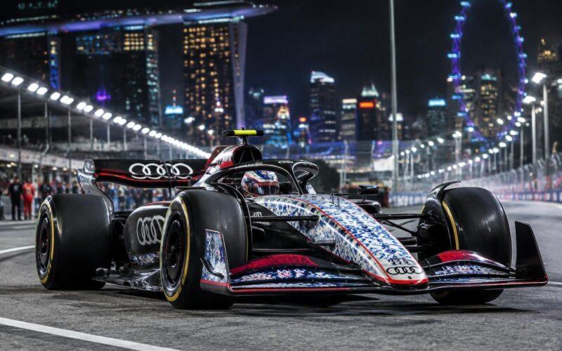 audi unveils a vibrant peranakan-inspired livery for the singapore grand prix, celebrating singapore’s heritage with a striking design.